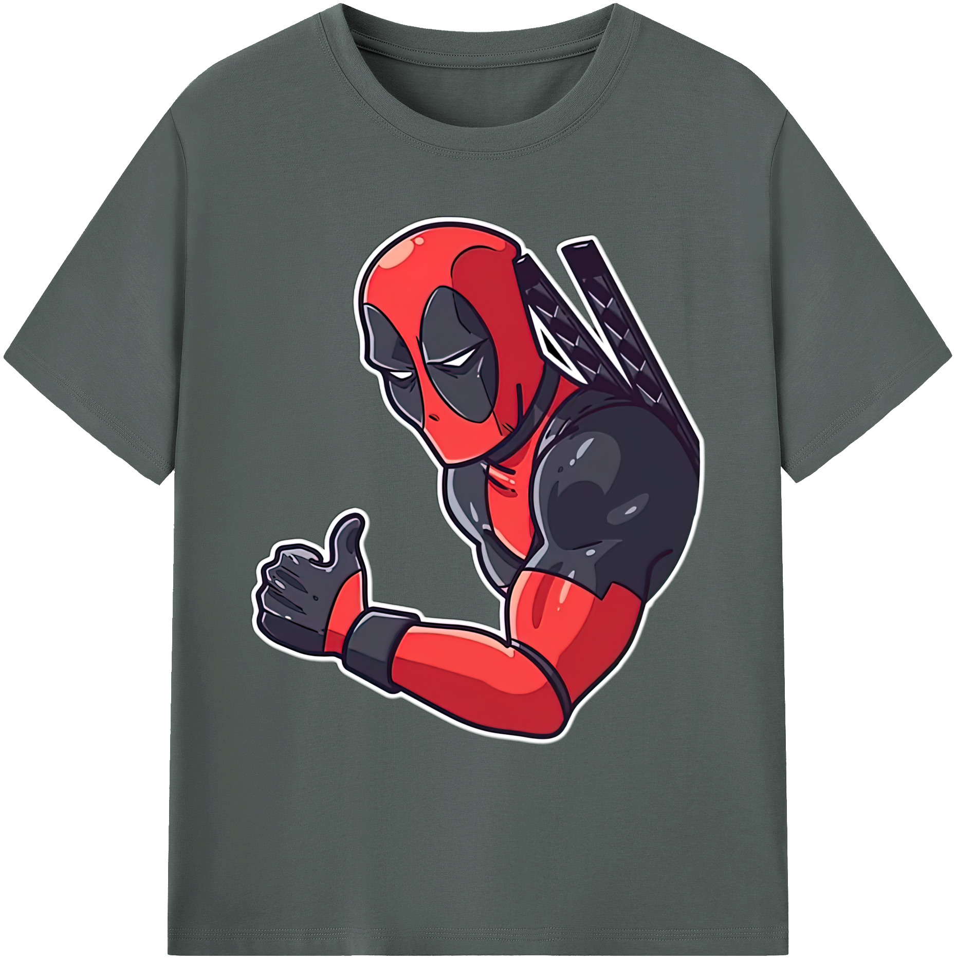 （画像用） Deadpool デッドプール 綿100％ メンズ半袖Tシャツ｜肌触りやわらか＆通気性